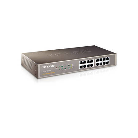 Tp-Link 16-Port Fast Ethernet Desktop & Rackmount Switch TL-SF1016DS